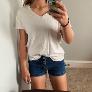 Cream Eddie Bauer t-shirt